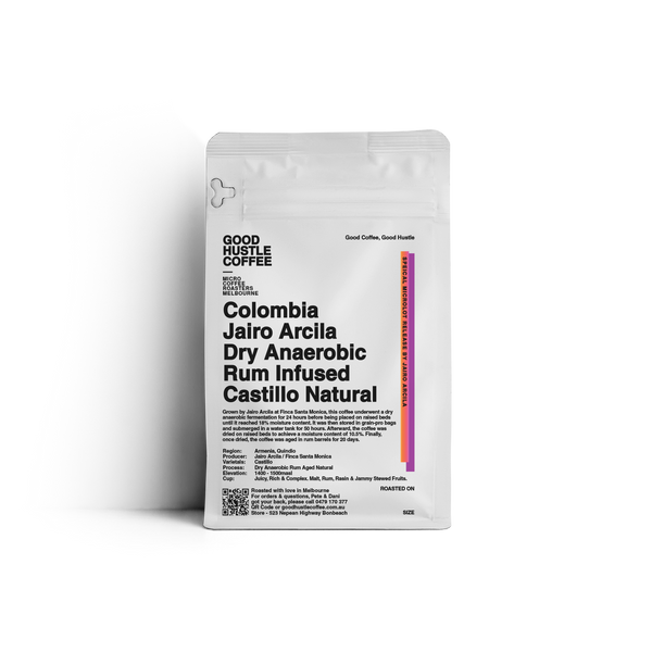 Colombia | Jairo Arcila, Finca Santa Monica, Castillo / Dry Anaerobic Rum Aged Natural